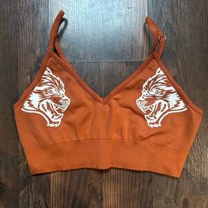Darc Sport Dual Wolf Orange Sports Bra